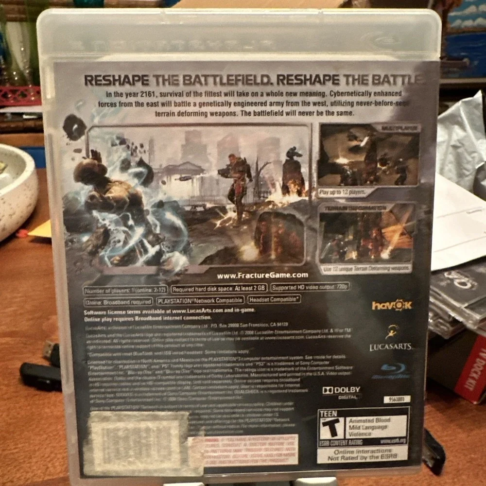 Fracture Sony PlayStation 3 PS3 2008 LucasArts Shooter Video Game Clean Disc